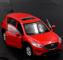 1:36 сплава отступить моделей автомобилей, высокая моделирования Mazda CX-5 брелок для автомобильных ключей, игрушки, металл diecasts,2 открытых дверей, игрушки, бесплатная доставка 2024 - купить недорого