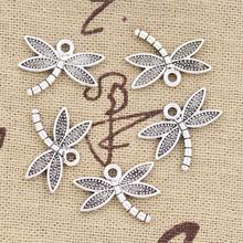 15pcs Charms Dragonfly 18x14mm Antique Making Pendant fit,Vintage Tibetan Bronze Silver color,DIY Handmade Jewelry 2024 - buy cheap