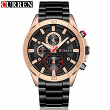 Mens Watches Curren Brand Luxury Gold Black Steel Analog Quartz Watch Men Fashion Casual Business Wristwatches Relogio Masculino 2024 - buy cheap
