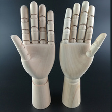 30*6cm Men Right/Left Hand Artist Model Jointed Articulated Wood Sculpture Mannequin Wooden Art Supplies Wooden Drawing Manikin 2024 - buy cheap