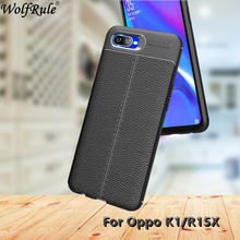 Wolfrule Cover Oppo K1 Case Oppo R15x Silicone Case Lichee Rugged Style Hybrid Phone Case For Oppo R15 X Cover Oppo K1 Funda 6.4 2024 - buy cheap