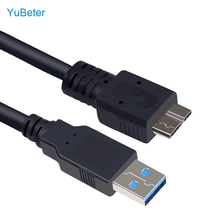 YuBeter USB 3,0 тип к Micro B кабель 3,0 Супер скорость передачи данных кабели синхронизации Шнур для внешний жесткий диск HDD портативных ПК 2024 - купить недорого