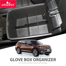 Smabee автомобильный подлокотник, интервал, коробка для хранения, подходит для VW ATLAS TERAMONT и Cross Sport 2018 -2021, аксессуары, коробка для хранения вещей 2024 - купить недорого