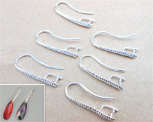 HOT 10X DIY Making 925 Sterling Silver Jewelry Findings Hook Earring Pinch Bail Ear Wires For Crystal Stones Beads 2024 - buy cheap