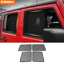 SHINEKA Side Window Sunshades For Jeep Wrangler JK 2007-2017  Anti UV Sun Windshield Sunshade Cover for Wrangler JK Accessories 2024 - buy cheap