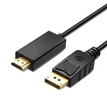 1.8m DP to HDMI Cable 1080P Male to Male DisplayPort to HDMI Audio Adapter Cable Cord for PC HDTV Projector Laptop 2024 - buy cheap