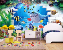 Papel de parede 3d personalizado, murais do mediterrâneo 3 d, mural infantil para quarto de criança, decoração para parede da sala de estar 2024 - compre barato