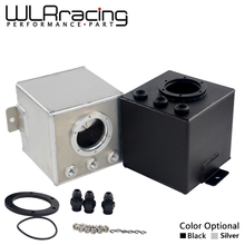 WLR RACING-2L серебристый и черный алюминиевый бак для перенапряжения топлива/AN6 сетевой бак с 3 шт. AN6 фитинги WLR-TK83 2024 - купить недорого