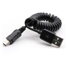 Пружинный Спиральный Usb 2,0 штекер от A до Mini Usb B 5-контактный кабель для синхронизации данных и зарядки 3 фута 1 м # DY981 2024 - купить недорого