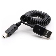 Mola Enrolada Usb 2.0 Macho A Para Mini Usb B 5 Pinos Data Sync Charger Cable 3FT 1 M # DY981 2024 - compre barato