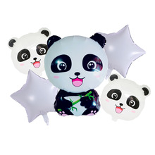 5 шт./лот, воздушные шары из фольги в виде панды, надувные вечерние игрушки на день рождения, гелиевые шары 2024 - купить недорого