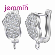 Женские серьги с кристаллом из фианита, в форме сердца, из серебра 925 пробы, ювелирные изделия для подарка 2024 - купить недорого