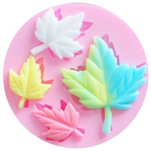 Molde de silicone 3d com folha de bordo, ferramentas de decoração de bolo fondant, chocolate, doces, cupcake, sabão, vela, goma, pasta, utensílios de cozinha 2024 - compre barato