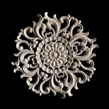 Rubber Wood Carved Corner Onlay Applique Furniture Vintage Home Decoration Accessories Decor Craft Miniaturas Figurine 2024 - buy cheap