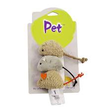 3pcs/set New Cat Toy Mouse Long Tail Fur Mice Toys Cat Squeak Noise Sound Pets Cat Kitten Playing Toy Products Randomly 2024 - buy cheap