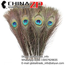Manufacturer in CHINAZP Factory 50pcs/lot 25~30cm Length Beautiful Natural Full Eye Peacock Tail Feathers for DIY Decorations 2024 - buy cheap
