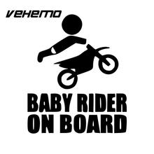 Смешные Детские Rider на борту автомобиля Стикеры напоминание клей Декор окна 2024 - купить недорого