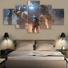 Pinturas en lienzo de Arte de pared para decoración del hogar, imágenes de Apex Legends, impresiones en Hd, póster de juego moderno para dormitorio, Modular enmarcado, 5 piezas 2024 - compra barato