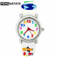 PENGNATATE-reloj con dibujos animados para niños, pulsera de silicona, resistente al agua, con correa 3D 2024 - compra barato