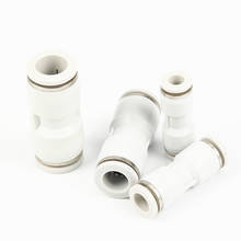 White Air Water Tube Fittings 4 6 8 10 12 14 16mm Tube Straight Push in Pneumatic Connector One Touch Union Quick Fittings 2024 - buy cheap