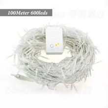 100m 600 leds AC 110V 220v EU Plug fairy LED String Light Waterproof Christmas Wedding Party Decoration wire lamp 2024 - buy cheap