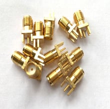 Lote de 20 unidades de conector SMA hembra de montaje en borde, circuito impreso, PCB, adaptador para receptáculo, Conector de 1,2mm 2024 - compra barato