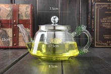 1PC High Grade Heat Resistant Thickness Glass Teapot with Stainless Steel Infuser 600ml  JN 1012 2024 - buy cheap
