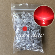 100pcs / LOT  F5 5MM Round LED Water and Clear Red Super Bright LED light emitting diode Kit DIP Lamp beads 2024 - buy cheap
