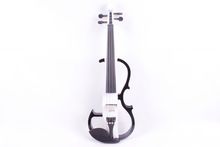 4/4 4   string  black   and  white  color  Electric violin High quality 6.5 big pickup 2024 - buy cheap