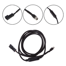 OOTDTY AUX Audio Input Adapter Female 3 pin Cable For BMW E39 E53 E46 X5 BM54 16:9 CD-m30 2024 - buy cheap