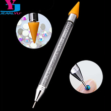 1pc High Quality Wax Pen Rhinestone Picker Pencil Double Head Acrylic Nail Art Pen Dotting Tools Manicure Nails Accessories Tool 2024 - buy cheap