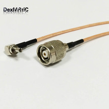 Reverse RP-TNC Male Plug with Socket Switch CRC9 Male Right Angle Pigtail Cable Adapter RG316 15cm 6" 2024 - buy cheap