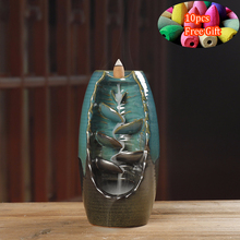 2019 New Incense Burner Backflow Incense Ceramic Crafts Incense Ddiffuser Home Office Mountain River Handicraft Incense Holder 2024 - buy cheap
