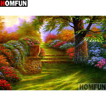 HOMFUN Full Square/Round Drill 5D DIY Diamond Painting "Flower tree" Embroidery Cross Stitch 5D Home Decor Gift A14107 2024 - buy cheap