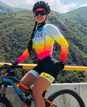 2020 Pro Team Триатлон женский костюм для велоспорта длинный рукав Джерси спортивный костюм Maillot Ropa ciclismo набор гель 2024 - купить недорого