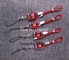 New Style  4 Pcs/set  blood type A B O AB  PVC Pendants DIY Jewelry Making Accessories Ty-89 2024 - buy cheap