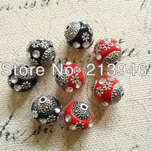 14*16MM 18Pcs Ceramic & Alloy Beads Jewelry Findings Accessories 2024 - buy cheap