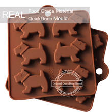 QuickDone 1Pc 6 Even Silicone Dog Shape Cake Mold Decorating Cakes Chocolate Fondant Candy Mould Baking Pastry Accessory AKC6137 2024 - buy cheap
