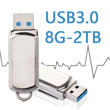 HOT USB 3.0 Flash Drive 32/64/128GB Pen Drive 16GB 8GB Keychain Memory Stick Metal Pendrive 1TB 2TB Classic Design USB Gadget 2024 - buy cheap