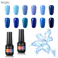 Inagla 10ml Blue Series Nail Gel Polish Soak Off UV LED Semi Permanent Varnish Gel Lacquer 12 Pure Colors 2024 - buy cheap