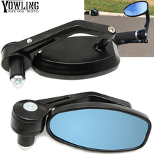 7/8" 22mm Motorcycle Moto Rearview Mirror Rear View Handle bar End Black Side Mirrors TMAX/T-MAX500 530 MT07 MT09 R3 R6 R25 R1 2024 - buy cheap