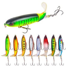 13g 100mm Topwater Whopper Fishing Lure Soft Rotating Tail Bass Fishing Bait Lure Artificial Swimbait Tackle 2024 - buy cheap