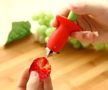 1 pcs Strawberry Hullers Metal +Plastic Fruit Remove Stalks Device Tomato Stalks Strawberry Knife Stem Remover Fruit Slicer 2024 - buy cheap