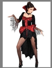 DHL Free Shipping ML5222 Burlesque Vampire Ladies Fancy Dress Halloween Costume Women 2024 - buy cheap