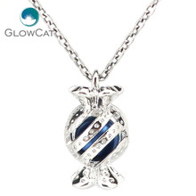 K1209 Silver Copper Candy Hollow Beads Pearl Cage Pendant Chain Aroma Essential Oil Diffuser Locket Necklace 2024 - buy cheap