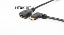 Up Down Right Left Angled Mini HDMI to HDMI Male to Female Cable 10cm for Laptop PC HDTV Type C hdmi mini hdmi Angle adapter 2024 - buy cheap