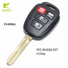 KEYECU 4 Buttons Replacement REMOTE FOB TRANSMITTER for TOYOTA RAV4 HIGHLANDER FCC ID: GQ4-52T 314.3MHz with H Chip 2024 - buy cheap