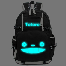 Школьные ранцы в стиле аниме «Тоторо», Светящийся рюкзак для учеников, школьный ранец для ноутбука, бесплатная доставка 2024 - купить недорого