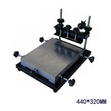 PUHUI-impresora de plantillas Manual de tamaño medio, máquina de impresión de seda, 440x320mm, autorizado 2024 - compra barato