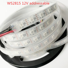 Tira de luces LED WS2815, 1M/5M, 12V de CC, direccionable individualmente a todo color, 5050 RGB, 30LED/60LED/144LED/m, nueva 2024 - compra barato